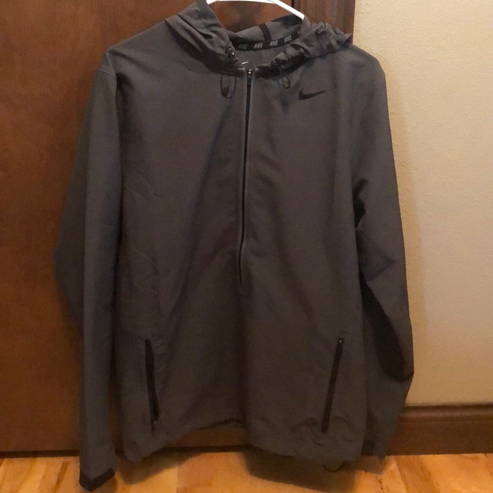Nike Gray Half Zip Windbreaker